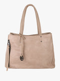 Borsa in ecopelle con doppi manici Solada — Apricot