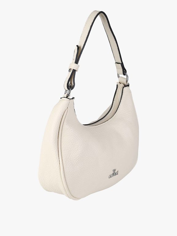 Borsa mini hobo in ecopelle You Young Coveri — Beige - immagine 2