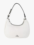 Borsa mini hobo in ecopelle You Young Coveri — Bianco