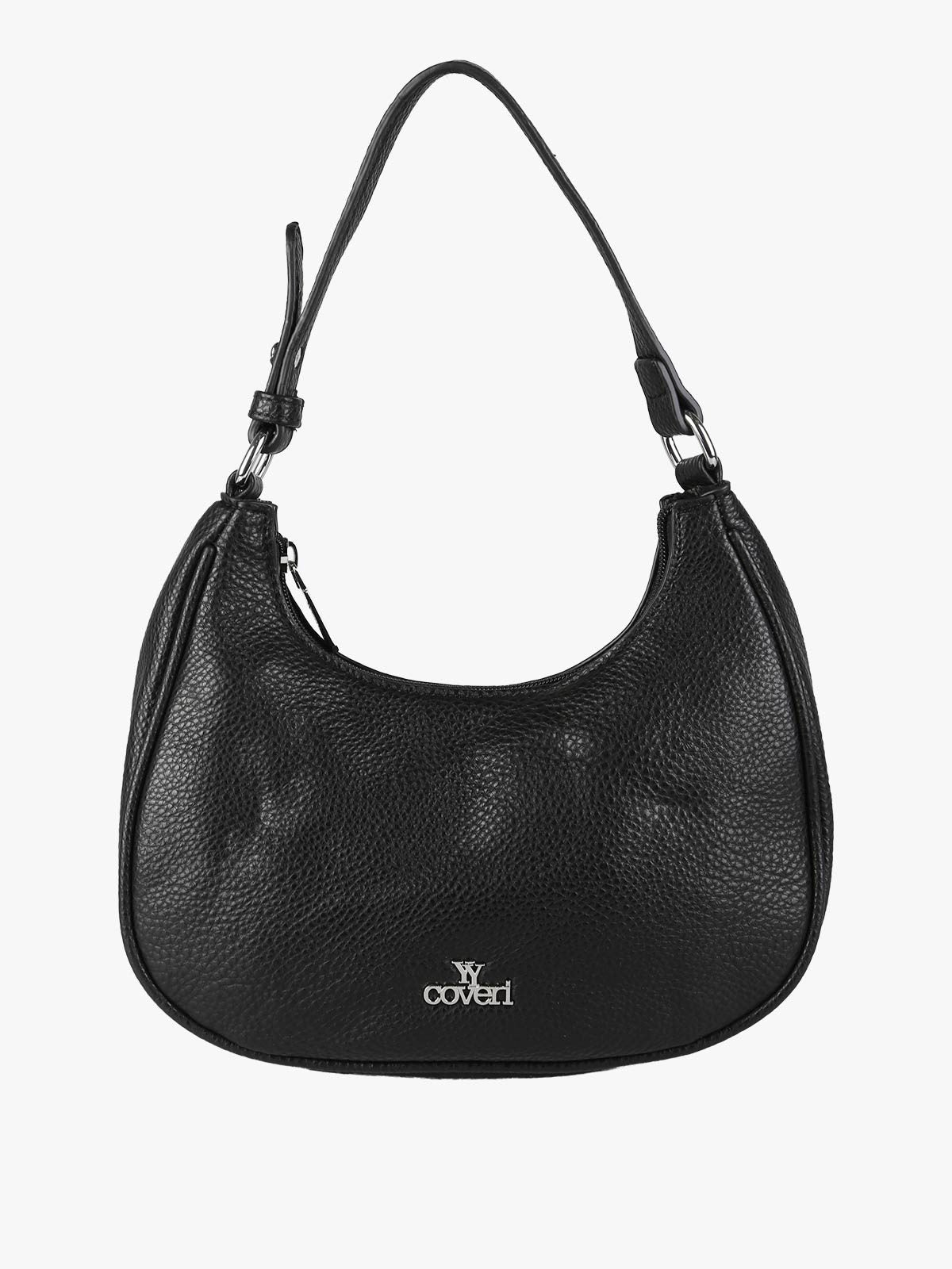 Borsa mini hobo in ecopelle You Young Coveri — Nero