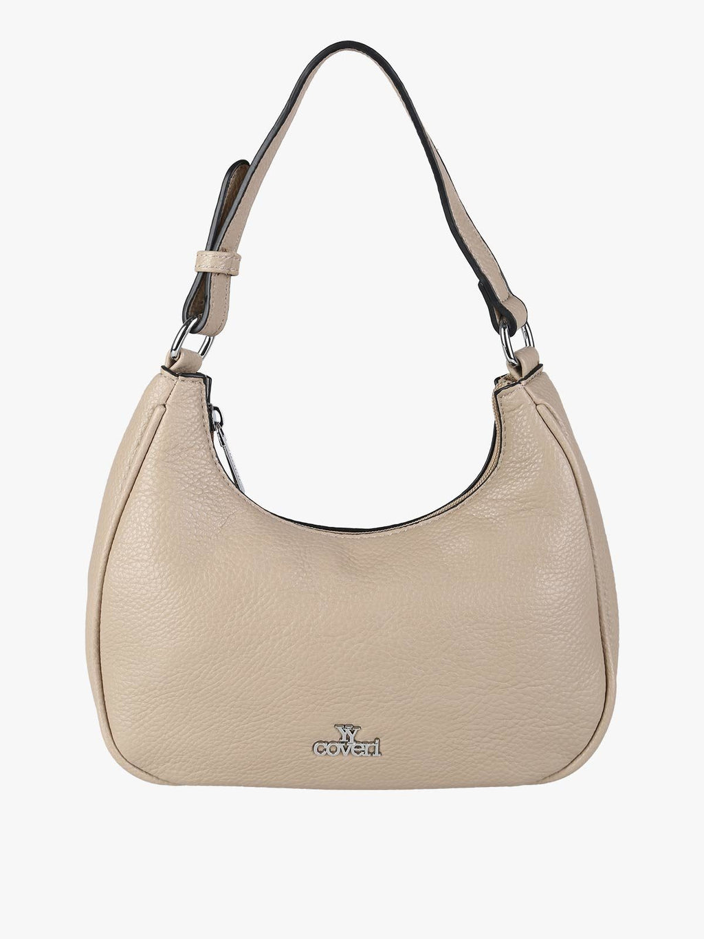 Borsa mini hobo in ecopelle You Young Coveri — Taupe