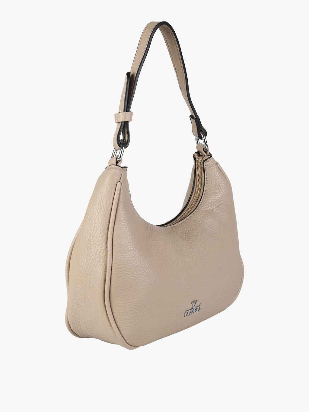 Borsa mini hobo in ecopelle You Young Coveri — Taupe