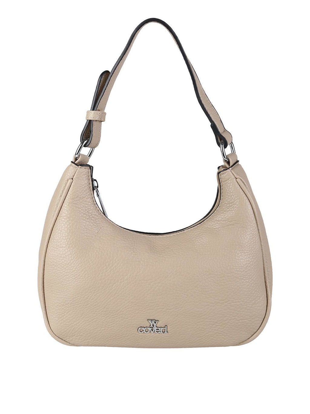 Borsa mini hobo in ecopelle You Young Coveri — Taupe