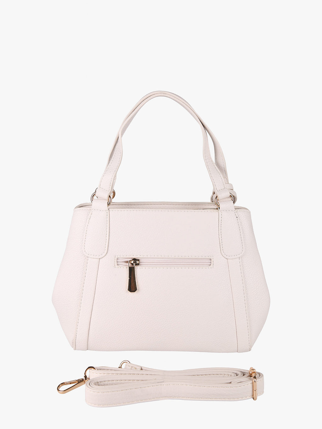 Borsa mini tote in ecopelle Charro — Beige