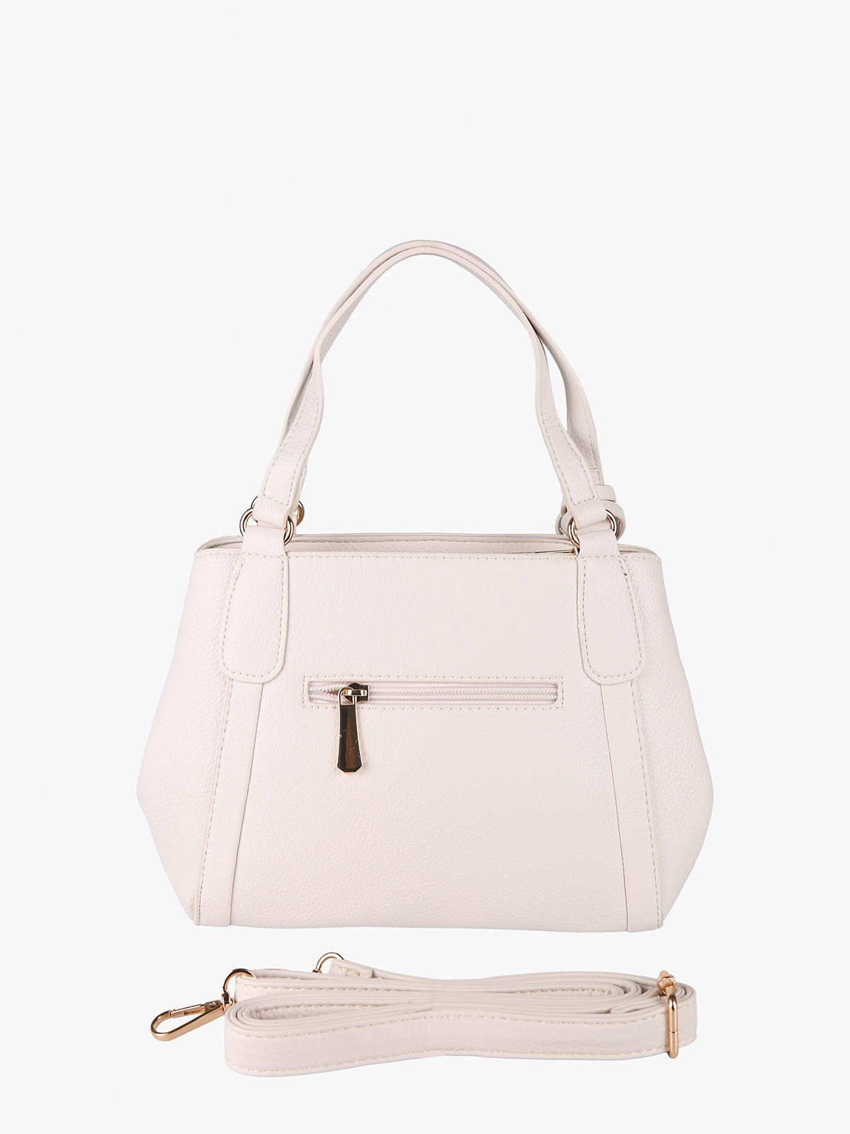 Borsa mini tote in ecopelle Charro — Beige