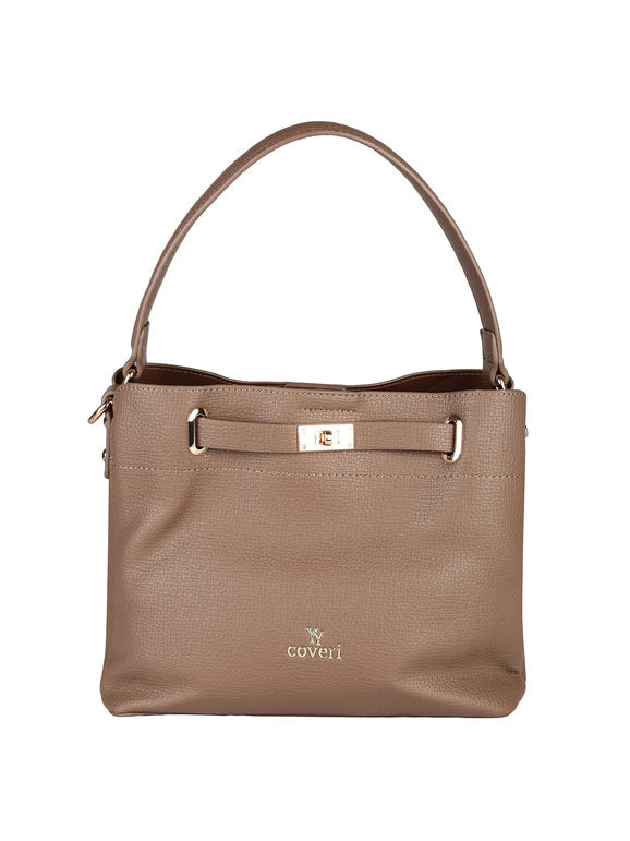 Borsa mini tote You Young Coveri — Taupe - immagine 4