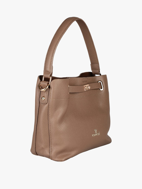 Borsa mini tote You Young Coveri — Taupe - immagine 2