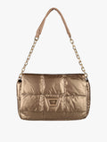 Borsa puffer trapuntata con manico a catena - marrone Solada
