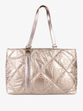 Borsa shopping in tessuto impermeabile Laura Biagiotti — Champagne - immagine 1