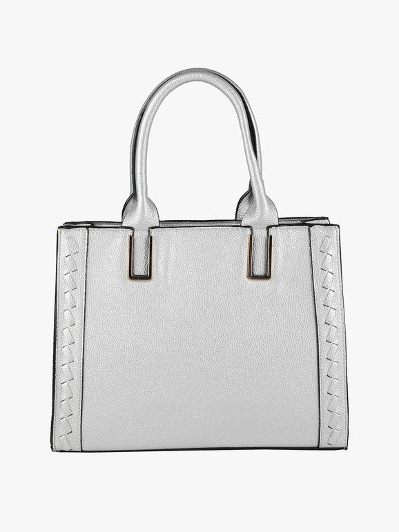 Borsa tote media Solada — Argento - immagine 1