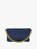 Borsa trapuntata con tracolla - blu scuro Solada
