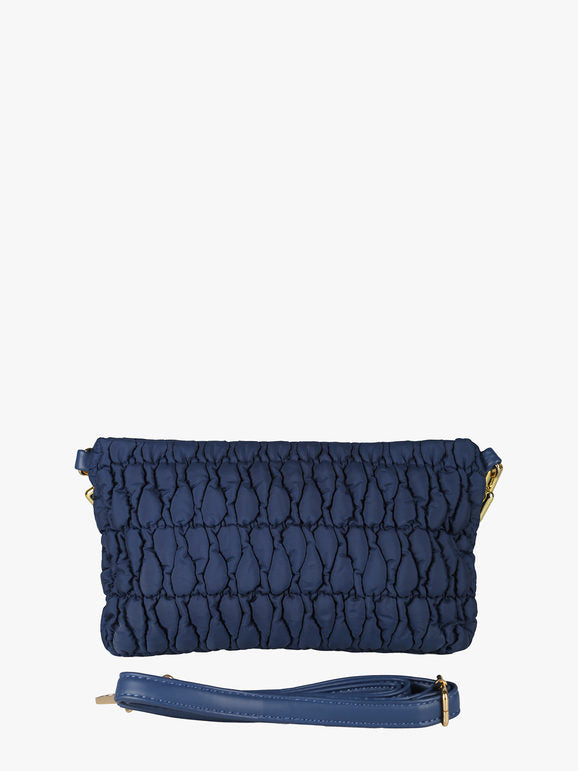 Borsa trapuntata con tracolla - blu scuro Solada