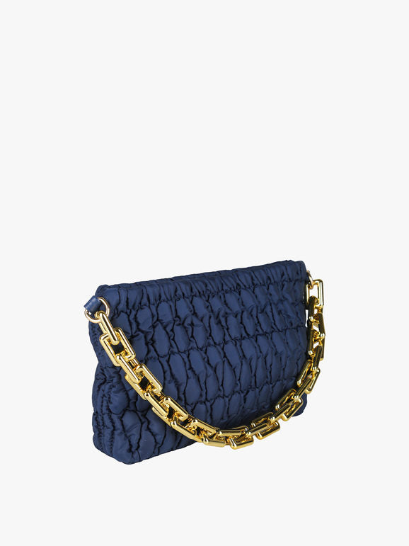 Borsa trapuntata con tracolla - blu scuro Solada