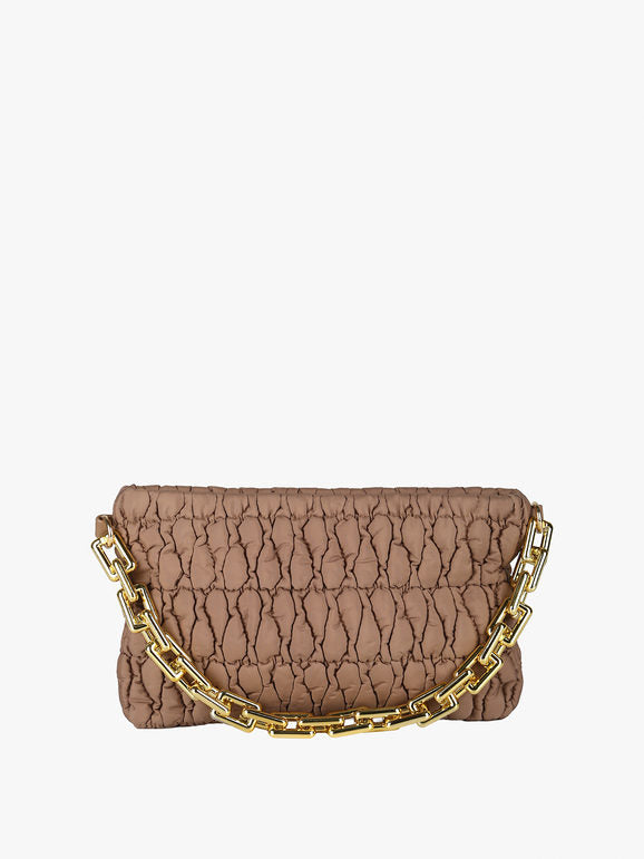 Borsa trapuntata con tracolla - khaki Solada