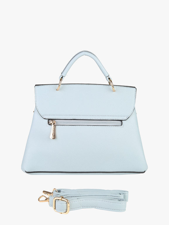 Borsa frame con tracolla e borchie Charro — Azzurro - immagine 3
