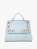 Borsa frame con tracolla e borchie Charro — Azzurro - immagine 1