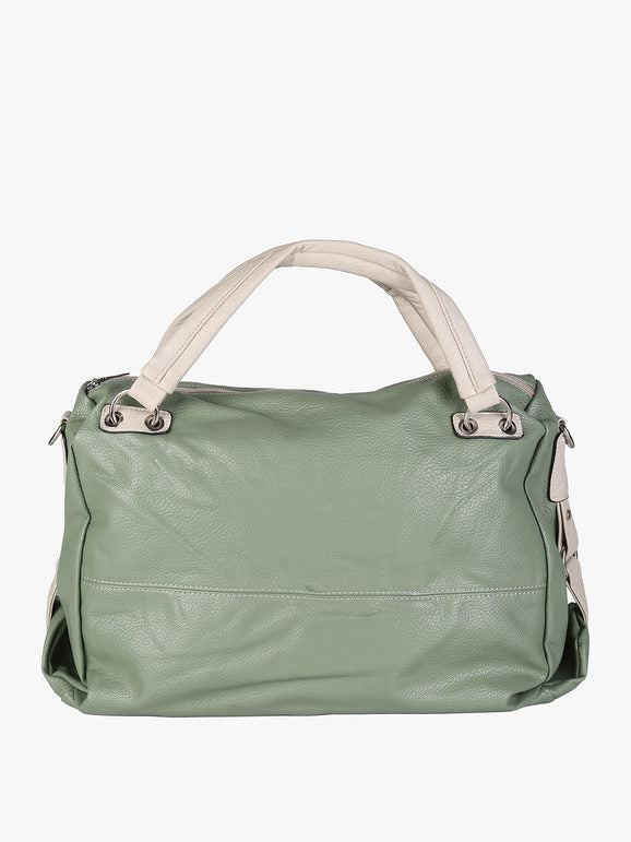 Borsa hobo con doppi manici Solada — Acqua marina - immagine 1