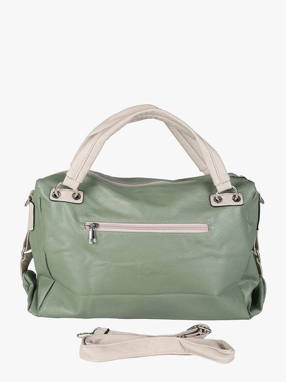 Borsa hobo con doppi manici Solada — Acqua marina - immagine 3