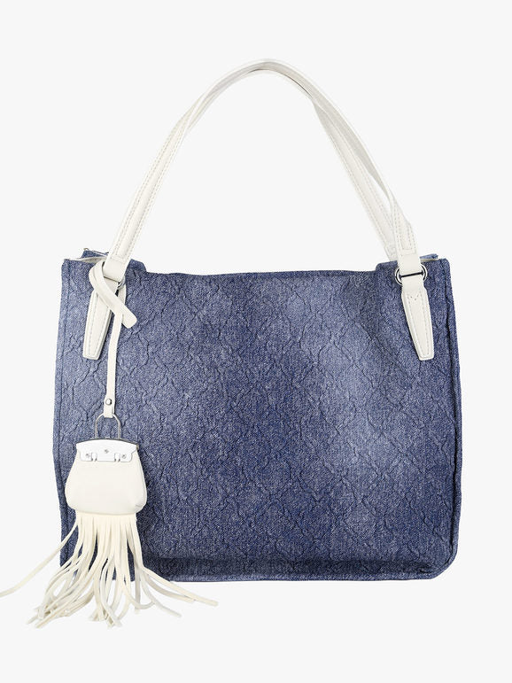 Borsa hobo con doppi manici Solada — Bianco - immagine 1