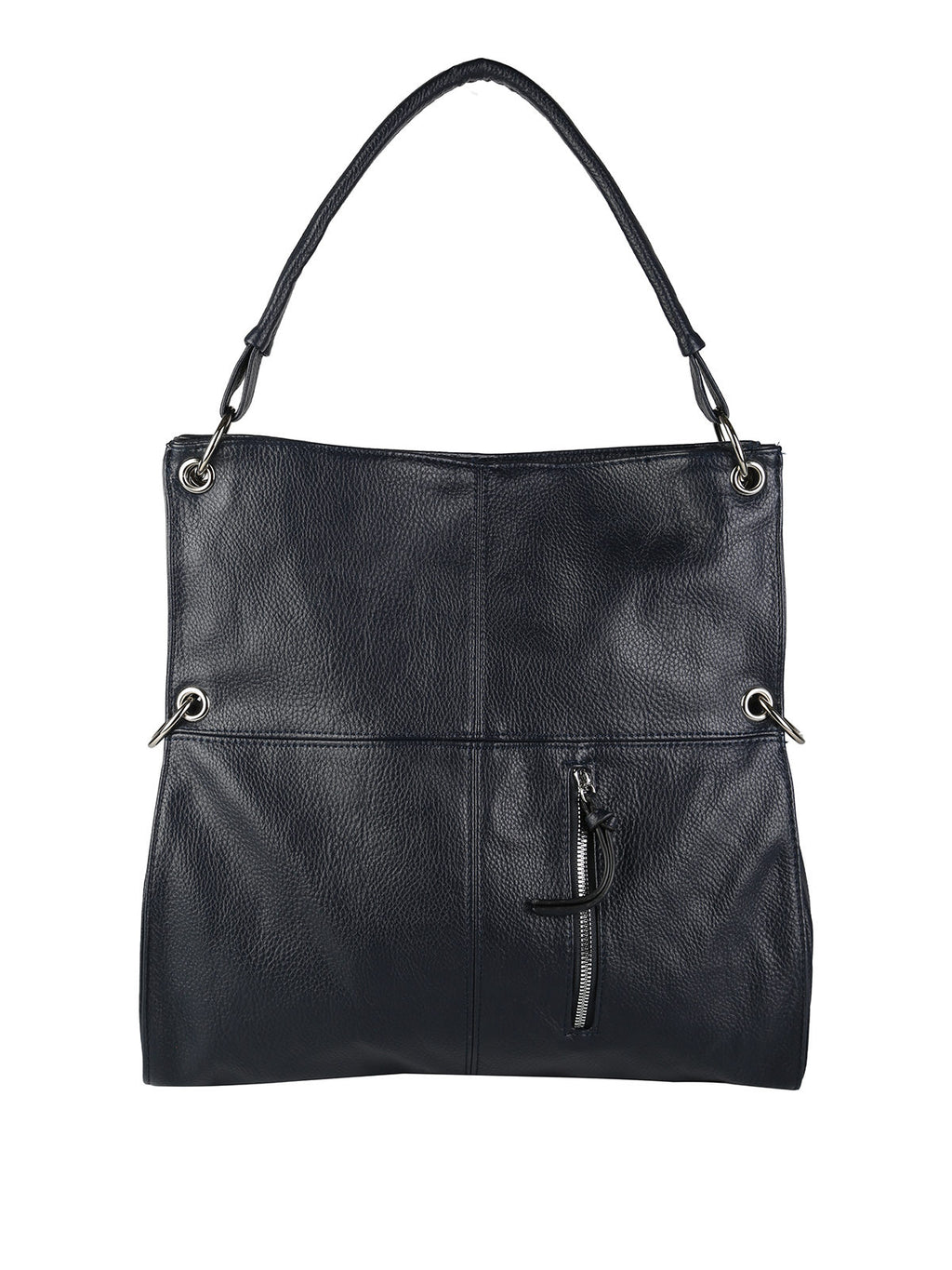 Borsa hobo in ecopelle Solada — Blu scuro