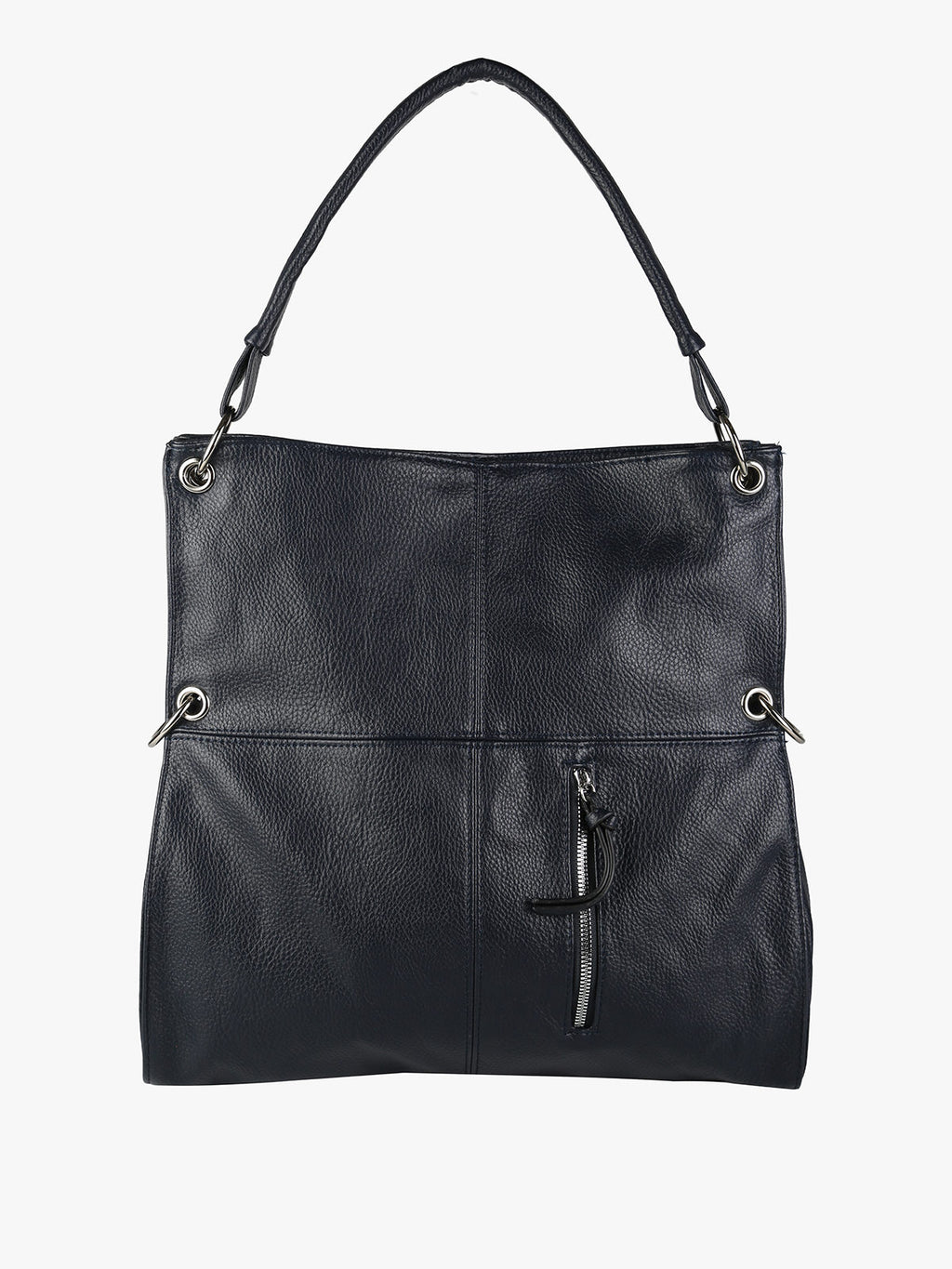 Borsa hobo in ecopelle Solada — Blu scuro