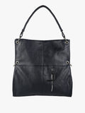 Borsa hobo in ecopelle Solada — Blu scuro