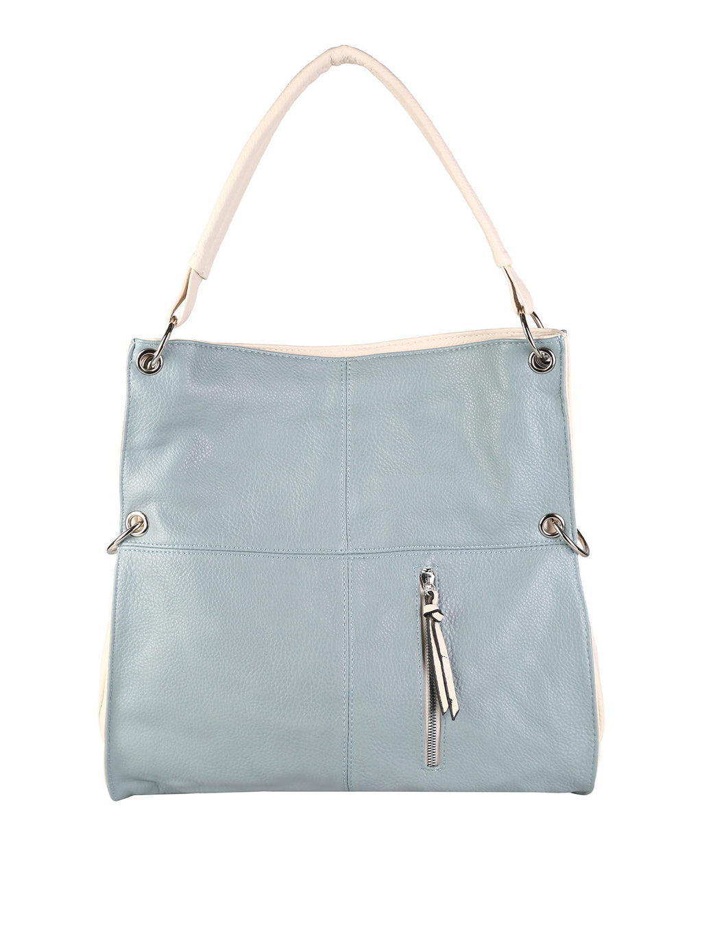 Borsa hobo in ecopelle Solada — Blu