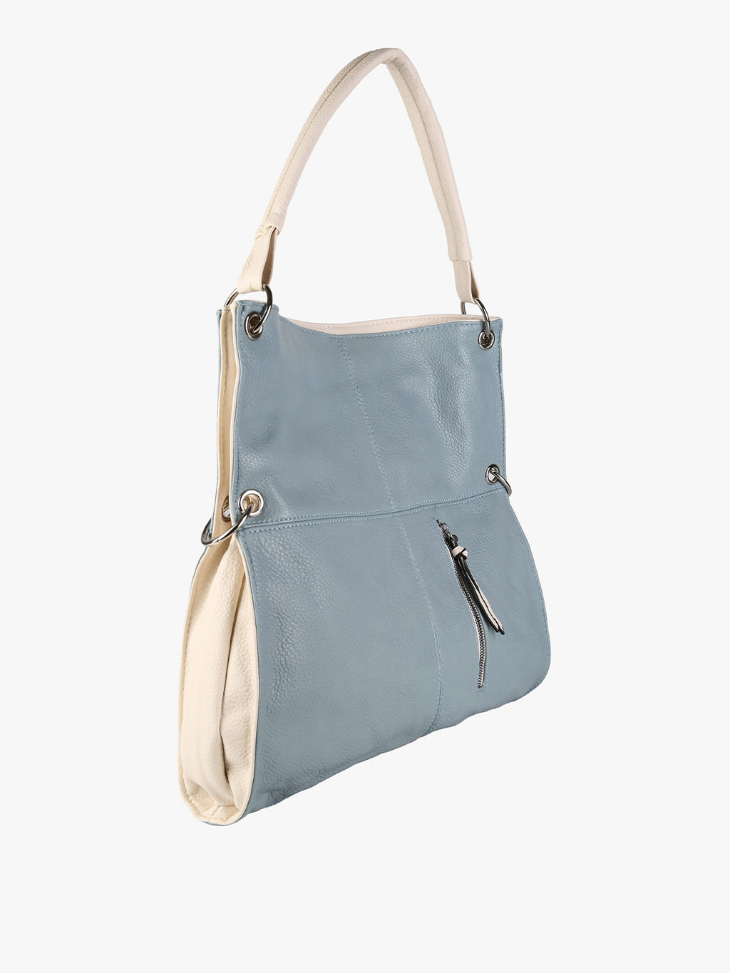 Borsa hobo in ecopelle Solada — Blu