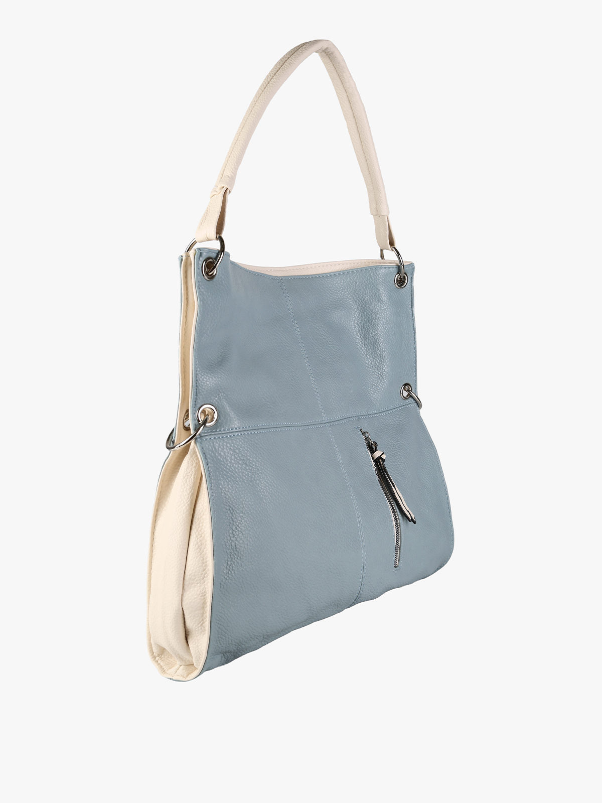 Borsa hobo in ecopelle Solada — Blu