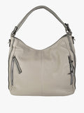 Borsa hobo in ecopelle Solada — Grigio chiaro - immagine 1