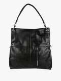 Borsa hobo in ecopelle Solada — Nero