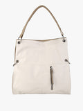 Borsa hobo in ecopelle Solada — Panna