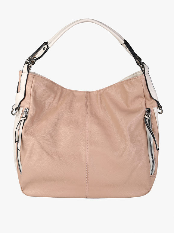 Borsa hobo in ecopelle Solada — Rosa - immagine 1