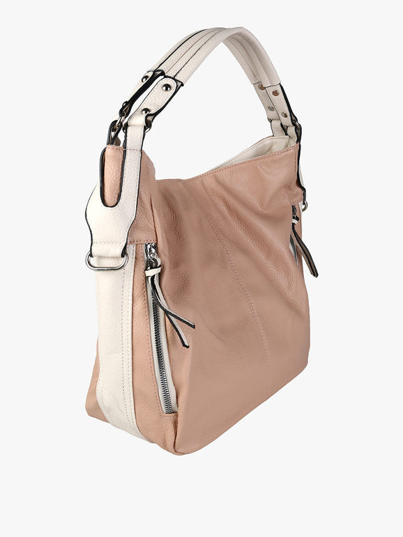 Borsa hobo in ecopelle Solada — Rosa - immagine 2