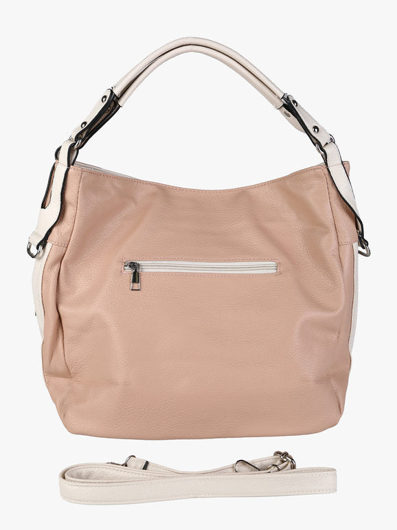 Borsa hobo in ecopelle Solada — Rosa - immagine 3