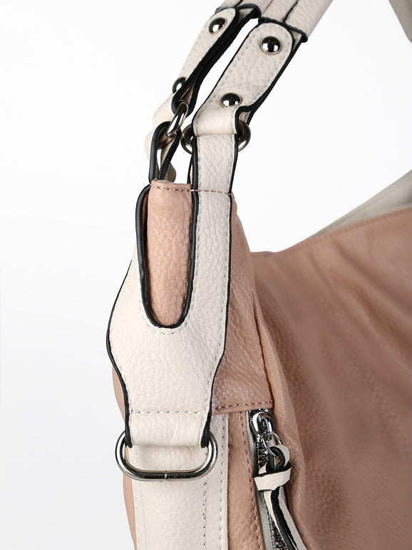 Borsa hobo in ecopelle Solada — Rosa - immagine 4