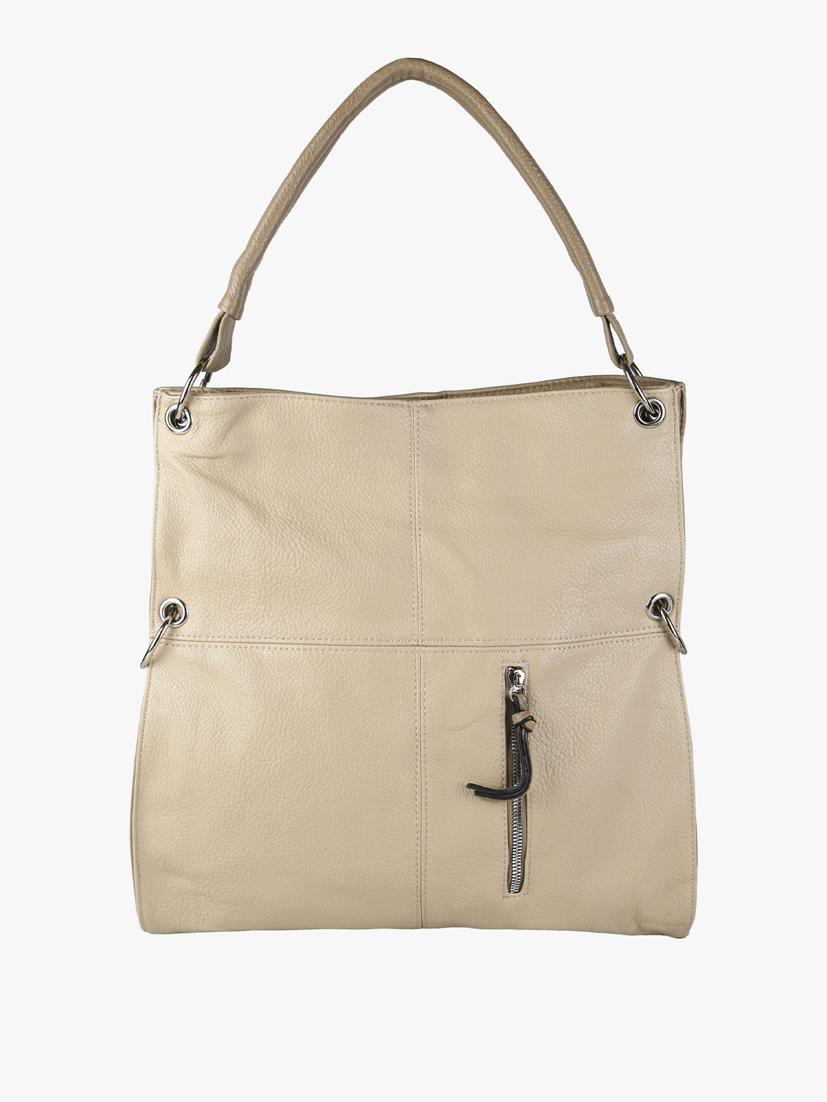 Borsa hobo in ecopelle Solada — Taupe