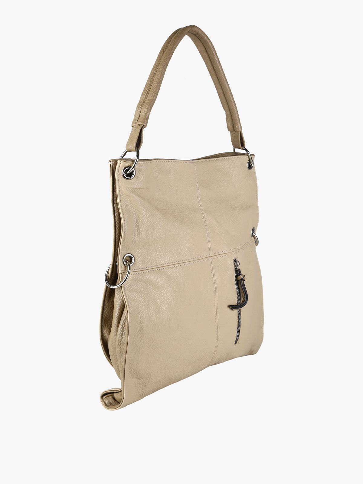 Borsa hobo in ecopelle Solada — Taupe