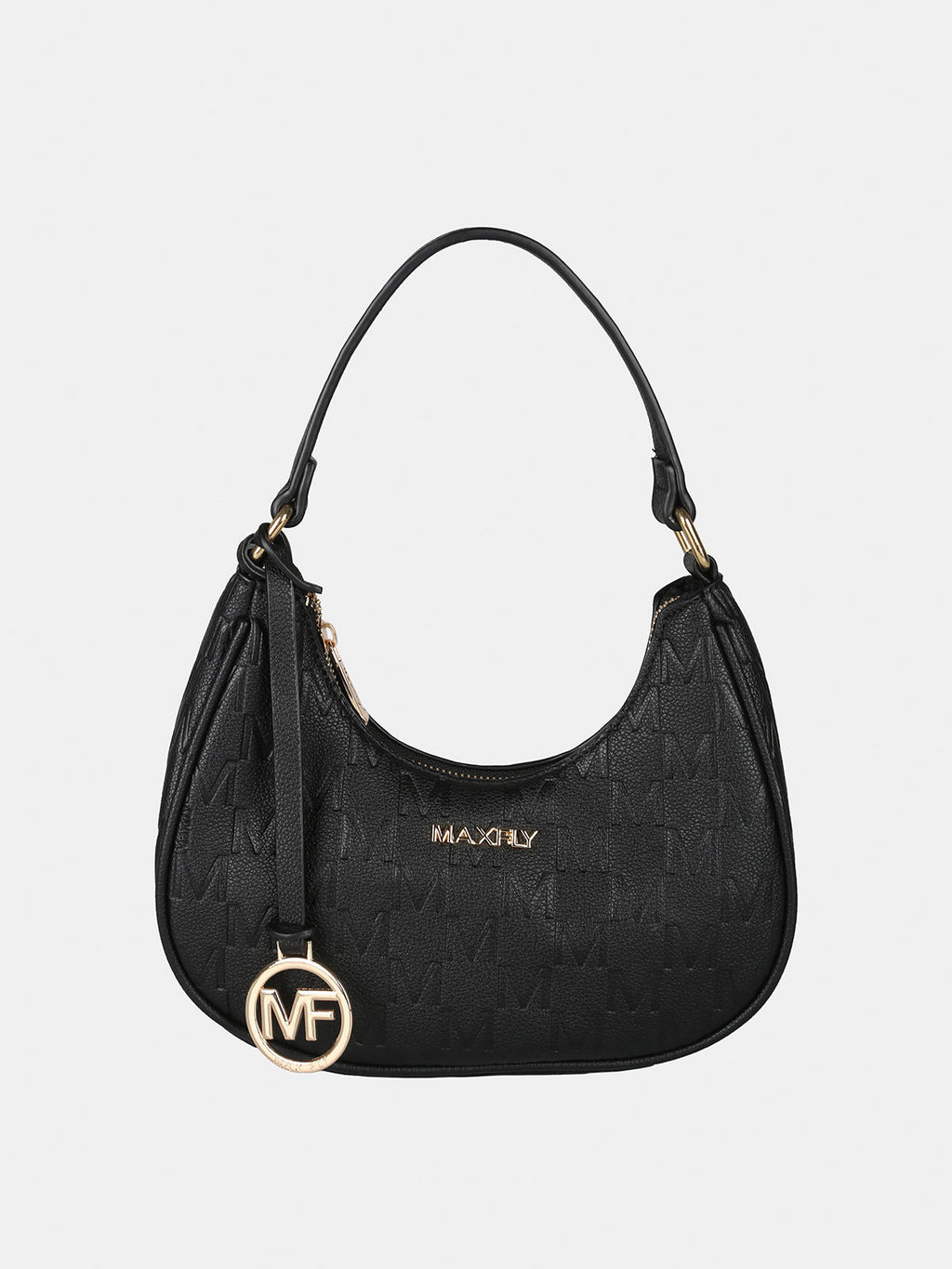Borsa mini hobo Maxfly — Nero