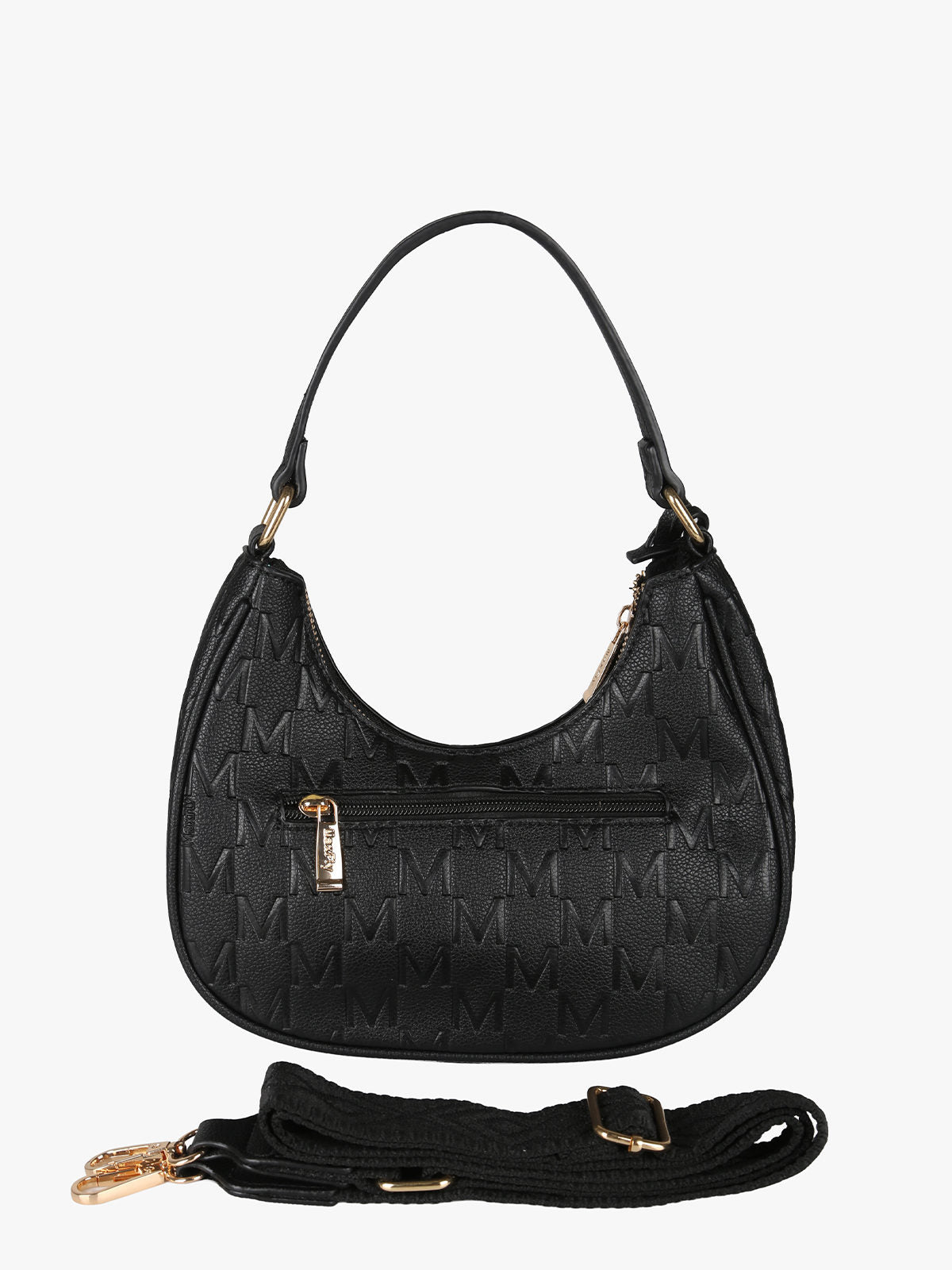Borsa mini hobo Maxfly — Nero