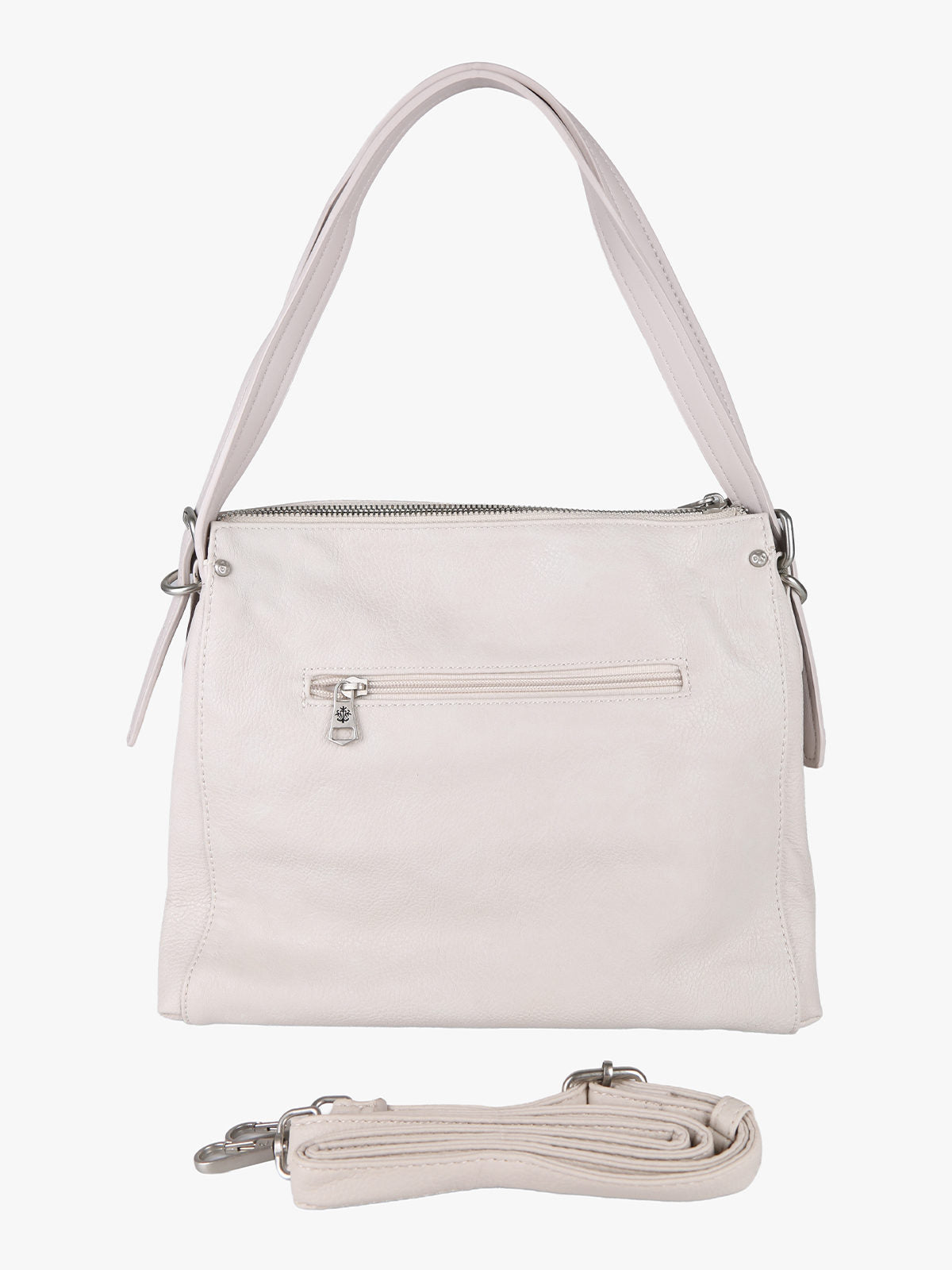 Borsa tote con doppi manici Solada — Beige