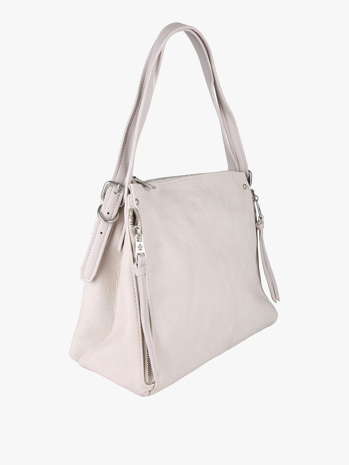 Borsa tote con doppi manici Solada — Beige