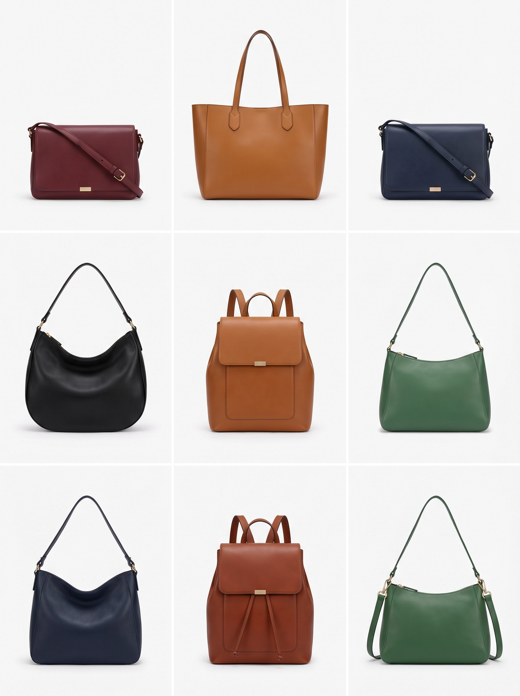 Collezione borse StockBorse — tracolle, tote, hobo e zaini