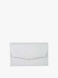 Pochette glitter Solada argento, vista frontale