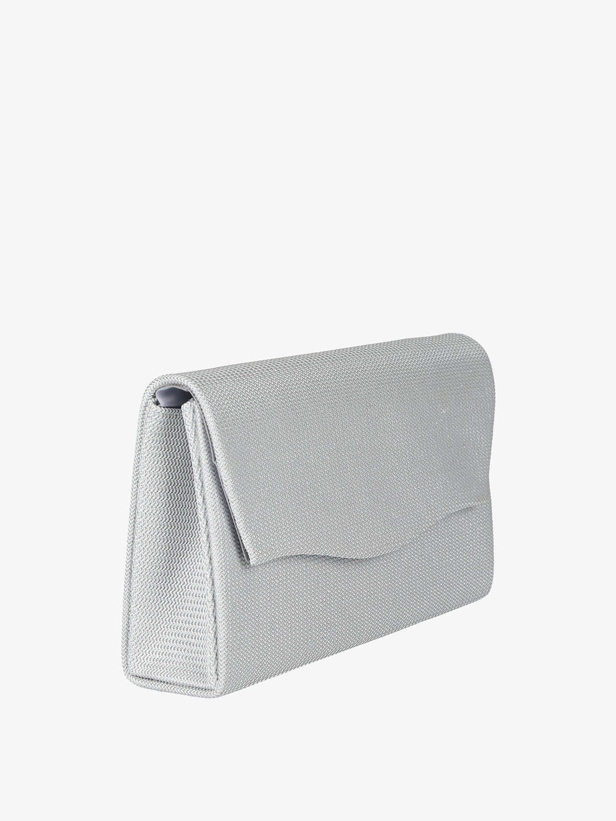 Pochette glitter Solada argento, dettaglio