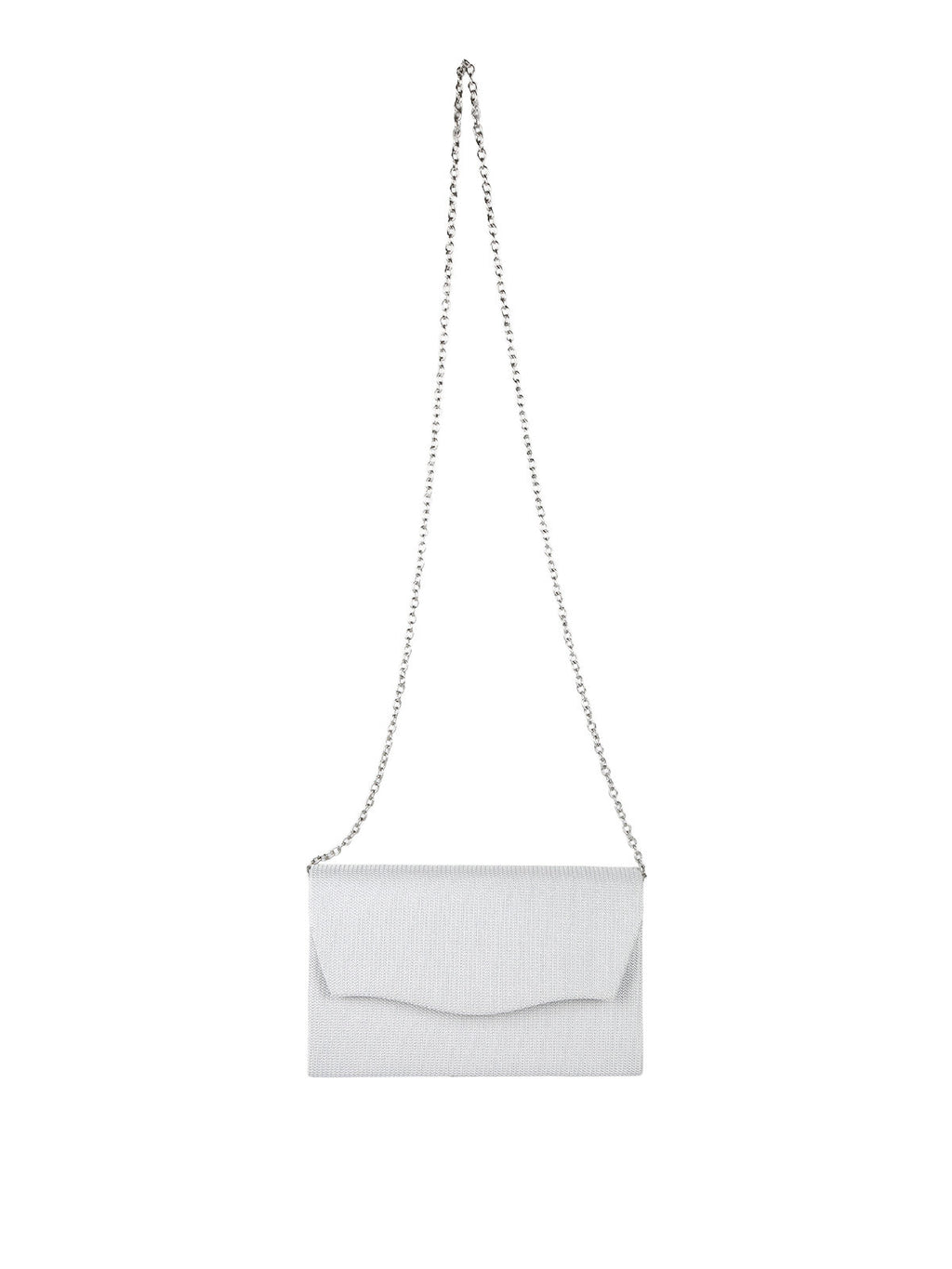 Pochette glitter Solada argento, interno