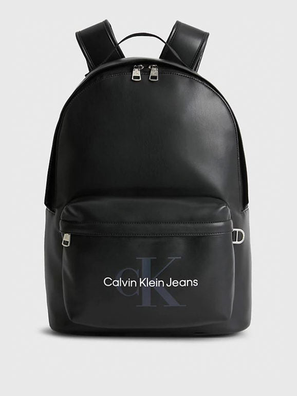 Monogram Soft Campus Bp40 Zaino unisex nero Calvin Klein