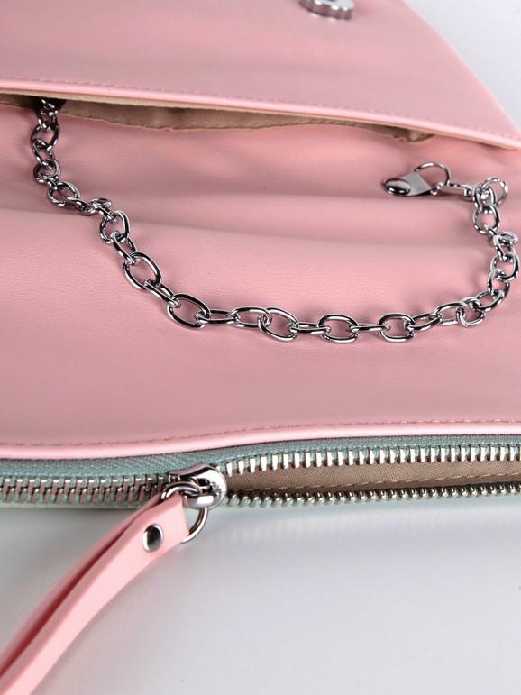 Pochette bicolore in ecopelle Solada