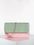 Pochette bicolore in ecopelle Solada
