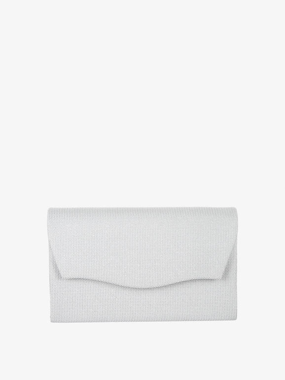 Pochette elegante con brillantini - argento Solada